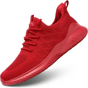 Mens Running Shoes Slip-on Walking Tennis Sneakers Mesh Lightweight Breathable Casual Soft Sole Work Shoes