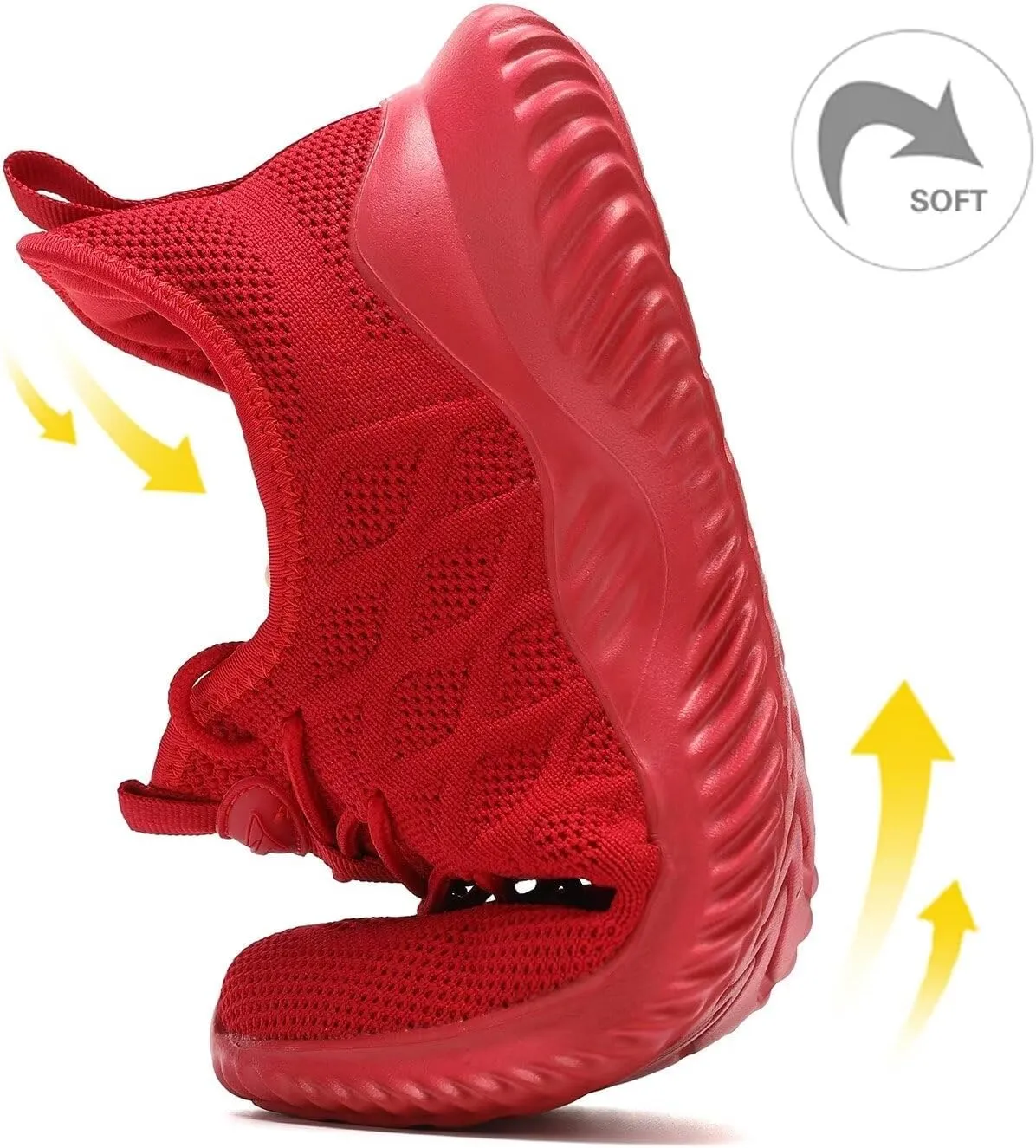 Mens Running Shoes Slip-on Walking Tennis Sneakers Mesh Lightweight Breathable Casual Soft Sole Work Shoes