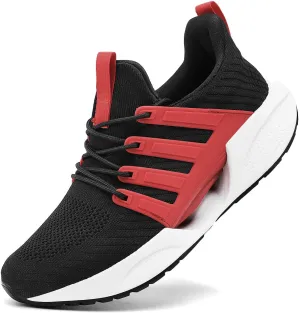Mens Shoes Comfortable Shock Absorbing Light Non Slip Sneakers for Running Walking Road Sport Fashion Casual Breathable Soft