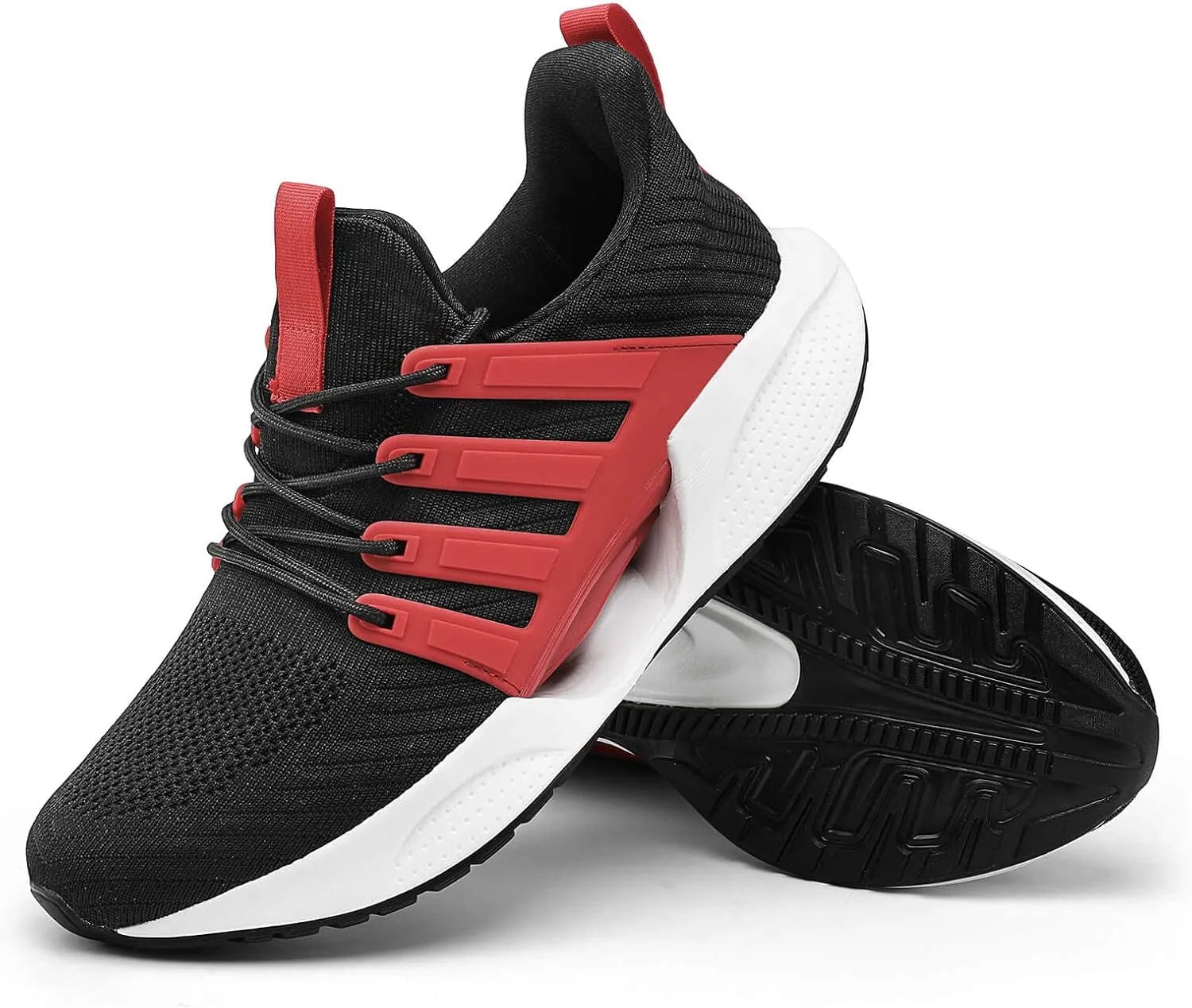 Mens Shoes Comfortable Shock Absorbing Light Non Slip Sneakers for Running Walking Road Sport Fashion Casual Breathable Soft