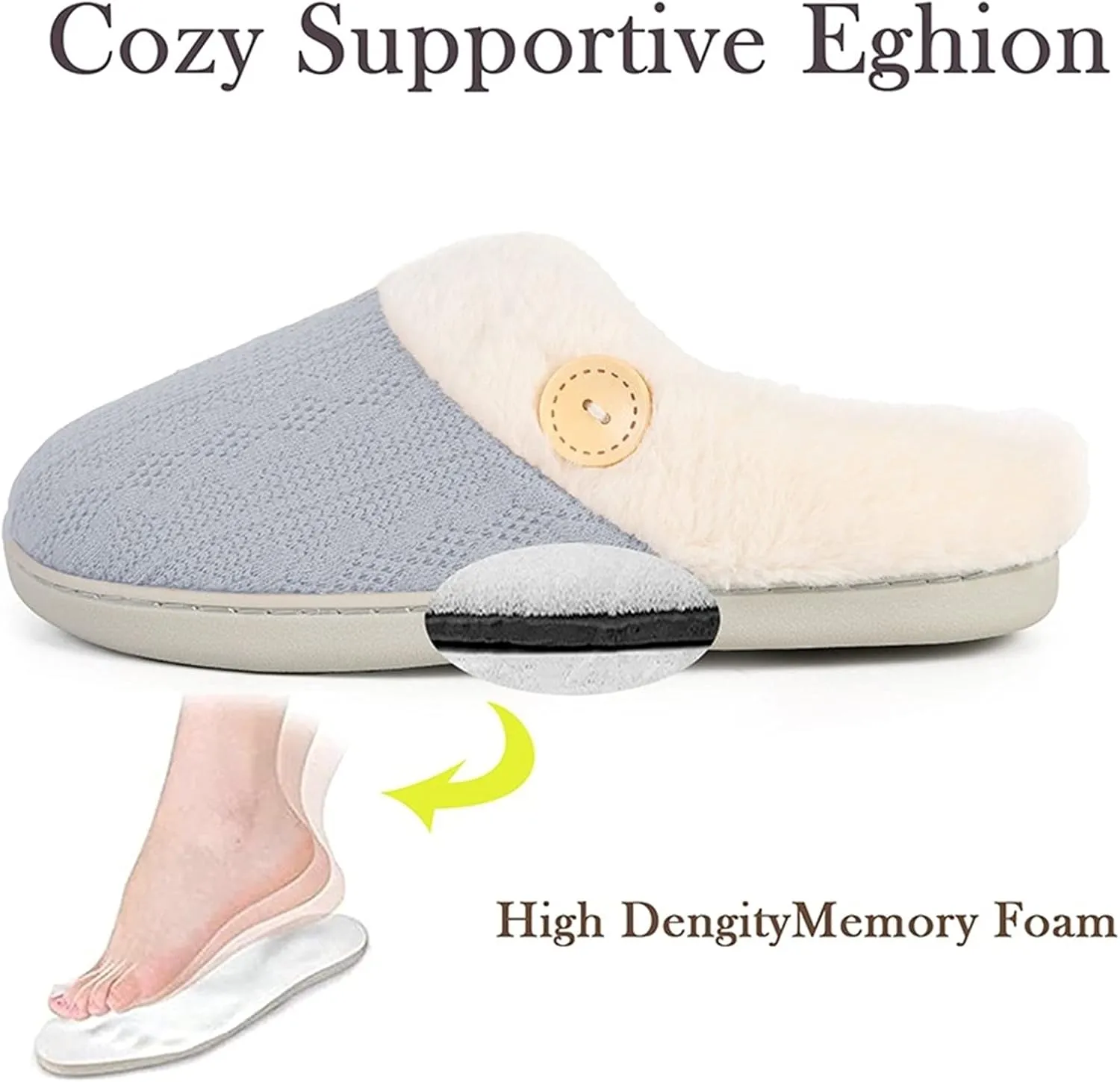 Men's slippers Couple Shoes Soft Plush Cotton Slippers Floor Indoor Home Slippers Women Shoes Winter Warm Slip On Scuff Clogs For Bedroom Women's slippers