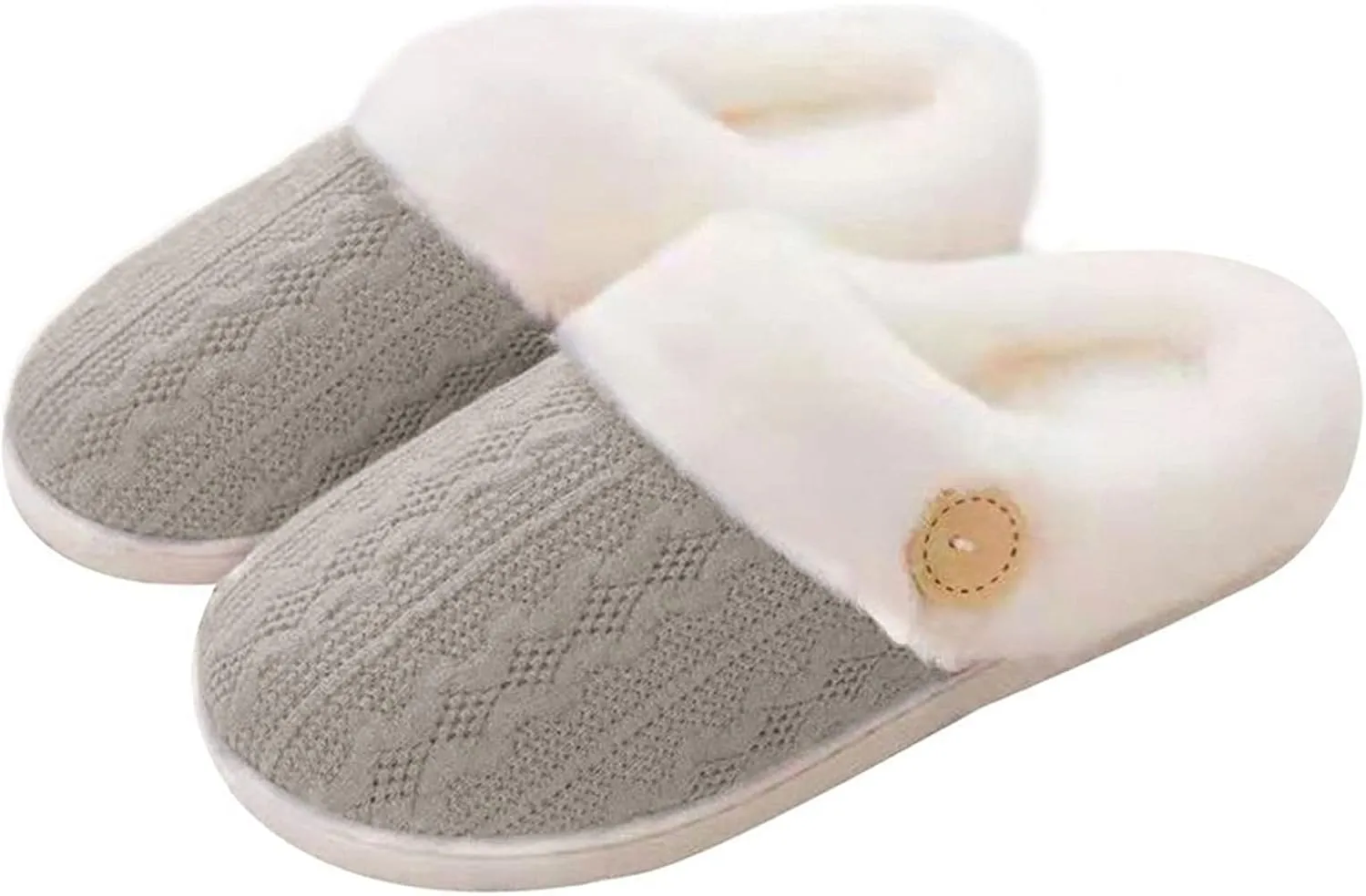 Men's slippers Couple Shoes Soft Plush Cotton Slippers Floor Indoor Home Slippers Women Shoes Winter Warm Slip On Scuff Clogs For Bedroom Women's slippers