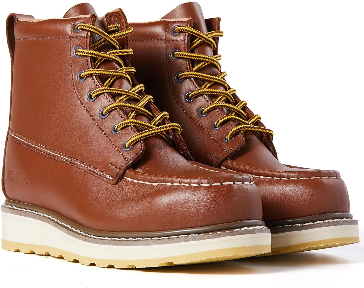 Men's SureTrack 6" Leather Steel Toe Work Boot foe Men, Goodyear Welt, Oil/Slip Resistant, Wedge Sole, Moc Toe Men's Work Boots, EH
