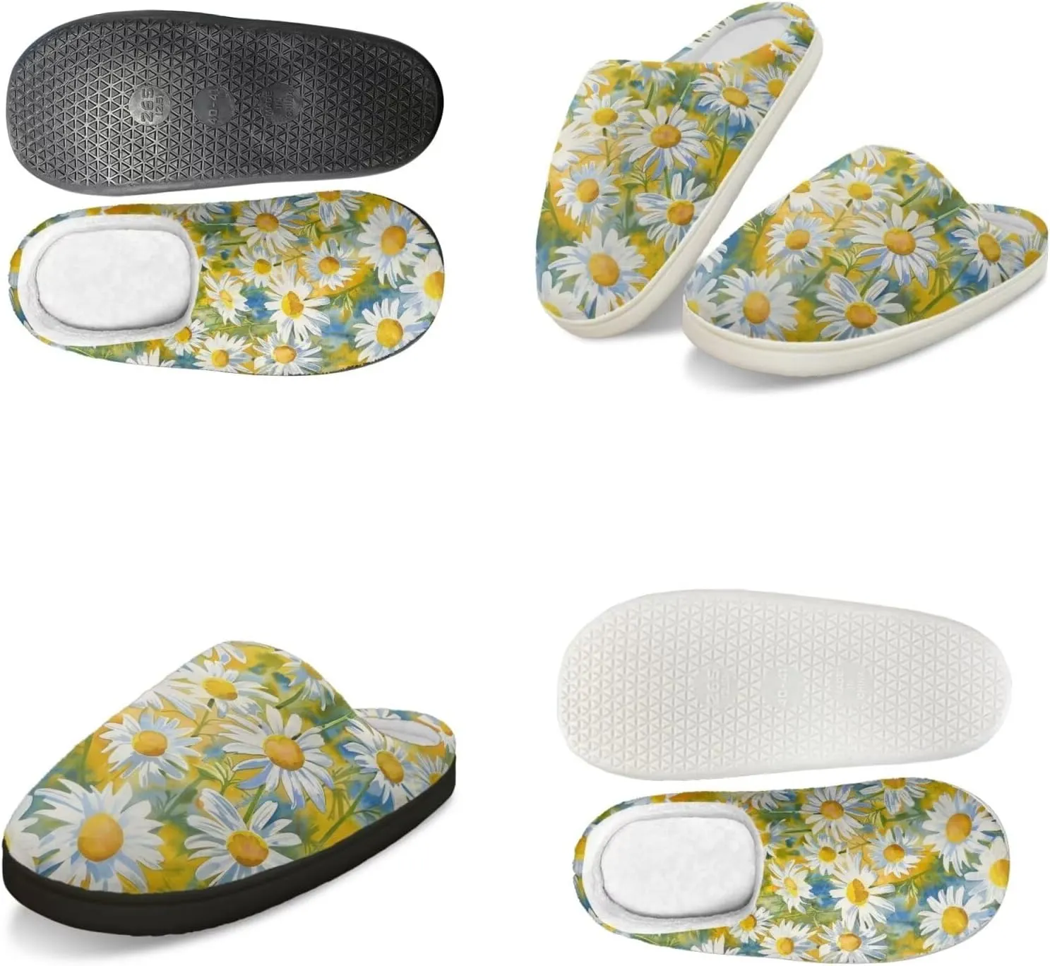 Men's Women's Non-slip Slippers, Flannel Warm Soft Cozy Slippers, House Bedroom Indoor/Outdoor Warm Shoes, Size 2-12