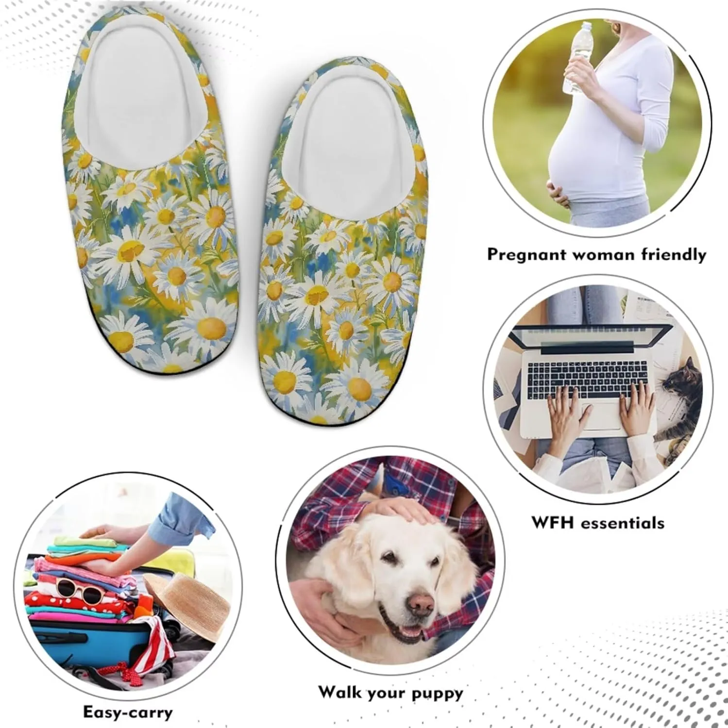 Men's Women's Non-slip Slippers, Flannel Warm Soft Cozy Slippers, House Bedroom Indoor/Outdoor Warm Shoes, Size 2-12