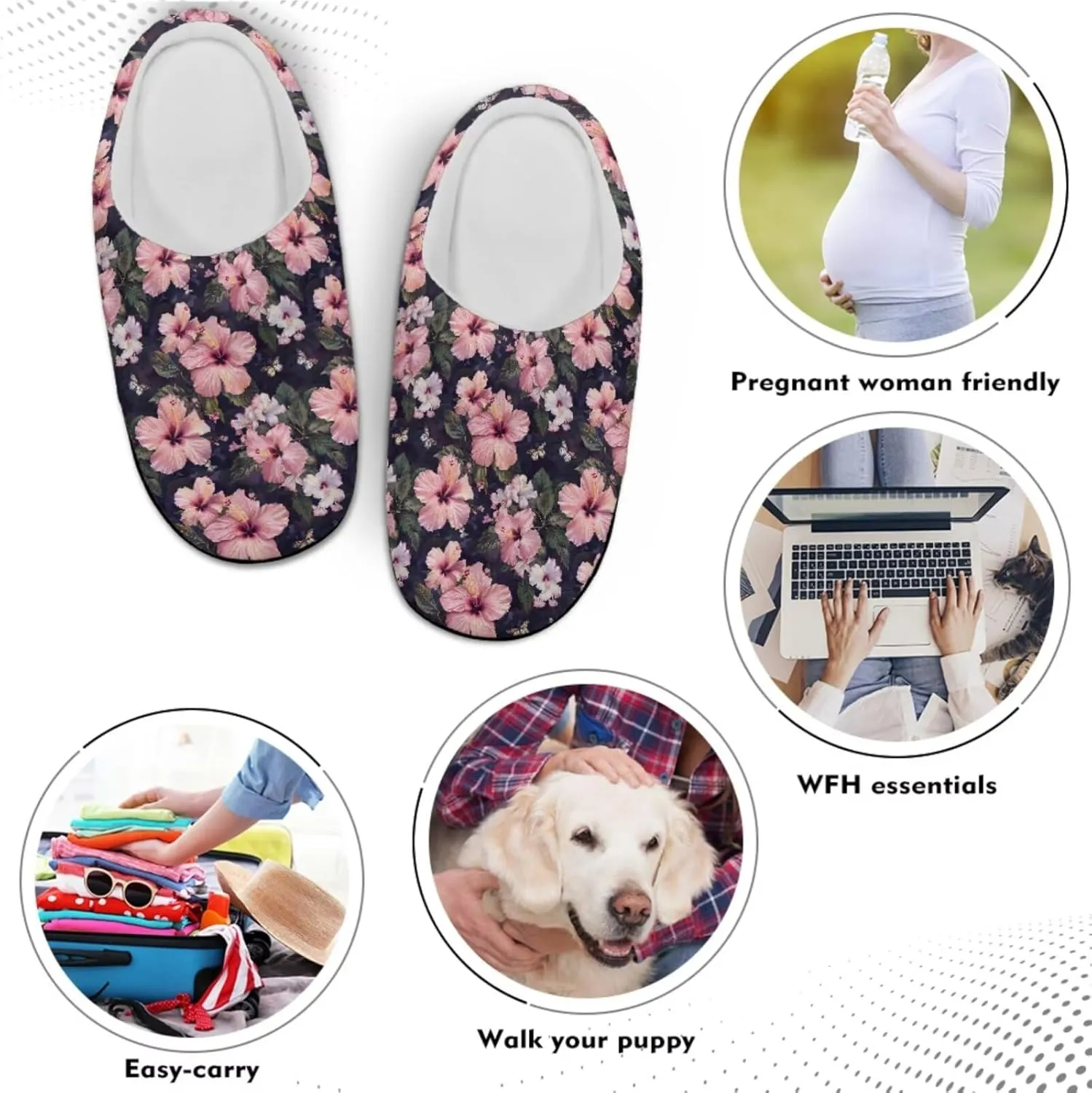 Men's Women's Non-slip Slippers, Flannel Warm Soft Cozy Slippers, House Bedroom Indoor/Outdoor Warm Shoes, Size 2-12