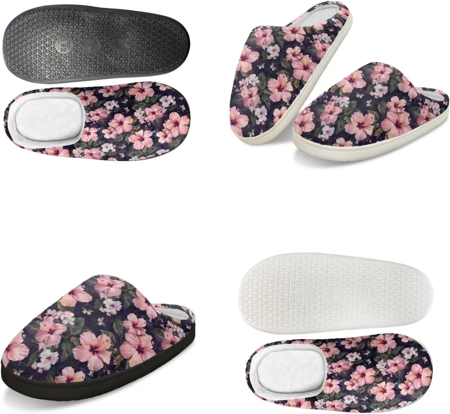 Men's Women's Non-slip Slippers, Flannel Warm Soft Cozy Slippers, House Bedroom Indoor/Outdoor Warm Shoes, Size 2-12