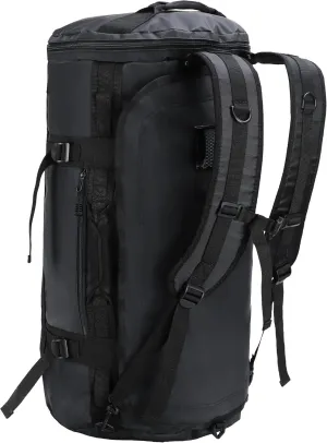 MIER Large Duffel Backpack Sports Gym Bag with Shoe Compartment, Heavy Duty and Water Resistant, Black, 60L