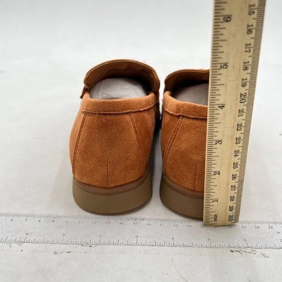 Milooey Brown Women's Round Toe Comfort Slip On Moccasins Lightweight Loafers