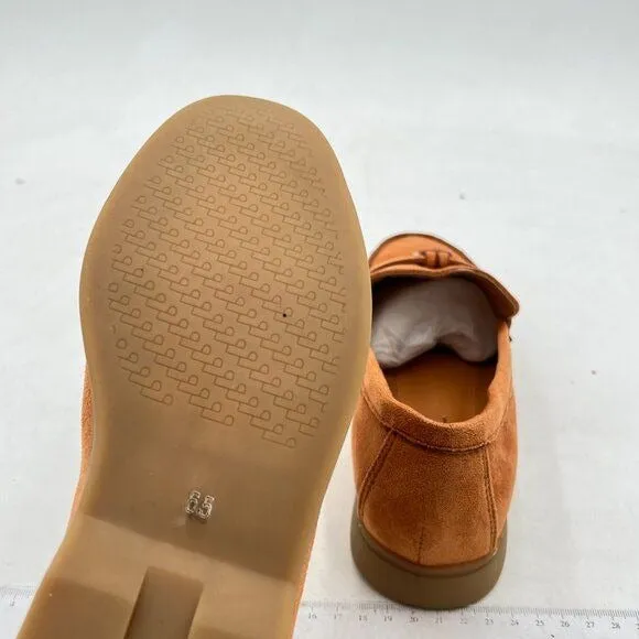Milooey Brown Women's Round Toe Comfort Slip On Moccasins Lightweight Loafers