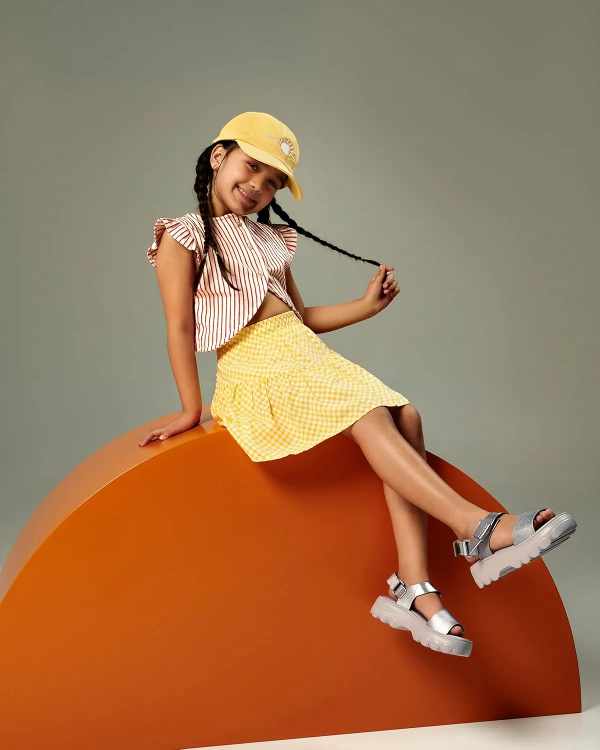 mini melissa Kick Off Platform Sandals for Kids - Chunky Platform Jelly Sandals for Girls, Kids Summer Shoes, Girls Sandals