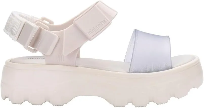 mini melissa Kick Off Platform Sandals for Kids - Chunky Platform Jelly Sandals for Girls, Kids Summer Shoes, Girls Sandals