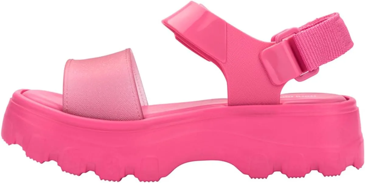 mini melissa Kick Off Platform Sandals for Kids - Chunky Platform Jelly Sandals for Girls, Kids Summer Shoes, Girls Sandals