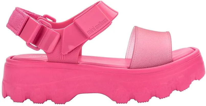 mini melissa Kick Off Platform Sandals for Kids - Chunky Platform Jelly Sandals for Girls, Kids Summer Shoes, Girls Sandals