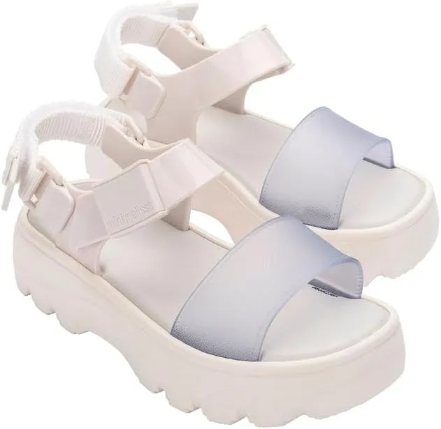mini melissa Kick Off Platform Sandals for Kids - Chunky Platform Jelly Sandals for Girls, Kids Summer Shoes, Girls Sandals