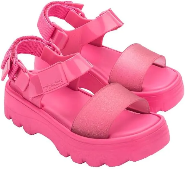 mini melissa Kick Off Platform Sandals for Kids - Chunky Platform Jelly Sandals for Girls, Kids Summer Shoes, Girls Sandals