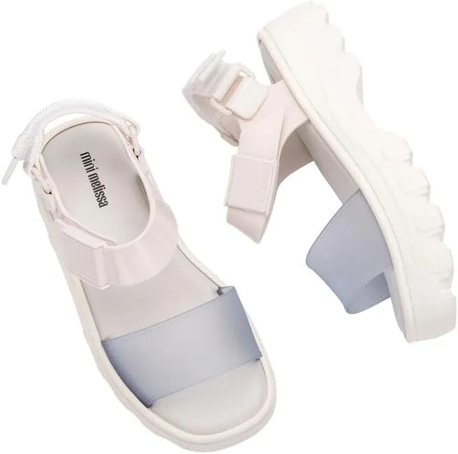 mini melissa Kick Off Platform Sandals for Kids - Chunky Platform Jelly Sandals for Girls, Kids Summer Shoes, Girls Sandals