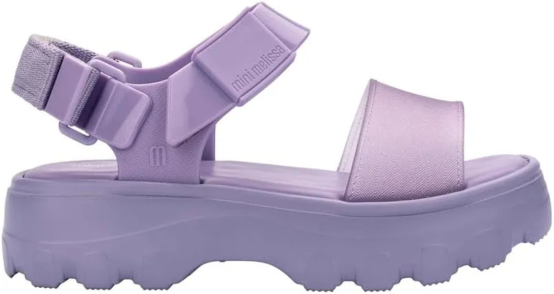 mini melissa Kick Off Platform Sandals for Kids - Chunky Platform Jelly Sandals for Girls, Kids Summer Shoes, Girls Sandals