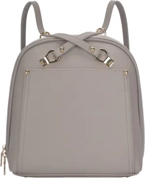 Miztique The Daisy Convertible Backpack Purse for Women (Taupe) | Soft Vegan Leather Shoulder Strap Bag or Convertible Backpack | 10.5in x 4in x 11.5in |