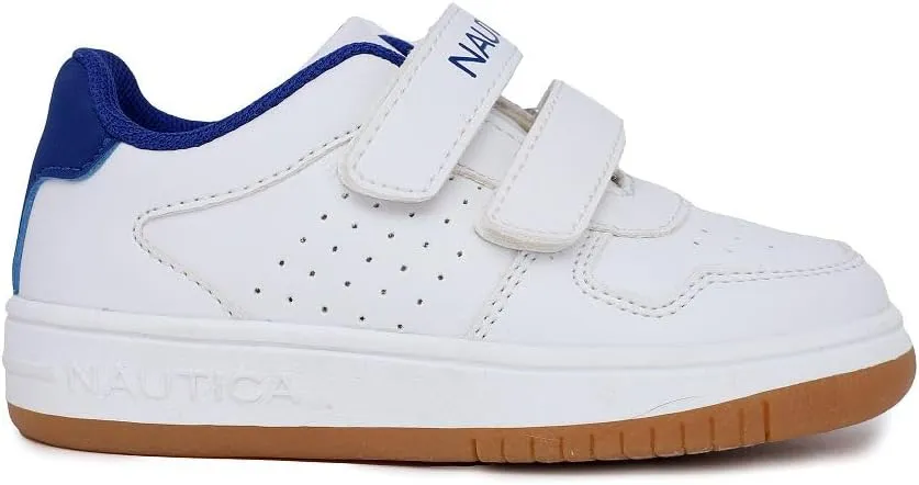 Nautica Kids' Double Strap Sneakers | Casual Athletic Shoes for Boys and Girls | Durable and Comfortable Fit for Toddlers and Little Kids