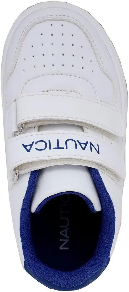 Nautica Kids' Double Strap Sneakers | Casual Athletic Shoes for Boys and Girls | Durable and Comfortable Fit for Toddlers and Little Kids