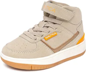 Nautica Kids High Top Basketball Sneakers – Toddler/Little Kid Fashion Boots, Comfortable Athletic Walking Shoes for Boys and Girls
