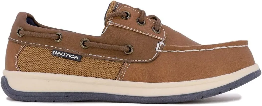 Nautica Kid's Spinnaker Youth Boat Shoe Casual Loafer 2 Eye Lace (Little Kid/Big Kid)