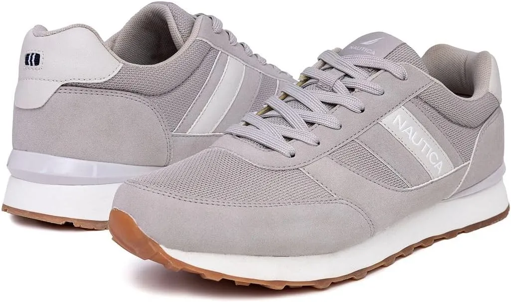Nautica Men's Lace-Up Sneakers – Casual, Stylish, and Comfortable for Walking