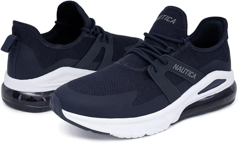 Nautica Men's Sneakers - Air Cushion Lace-Up Running Shoe - Lightweight and Comfortable Athletic Footwear for Everyday Wear and Fitness Training