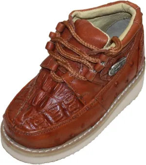 New Mens Embossed Crocodile/Ostrich Tenni Shoe Soft Sole