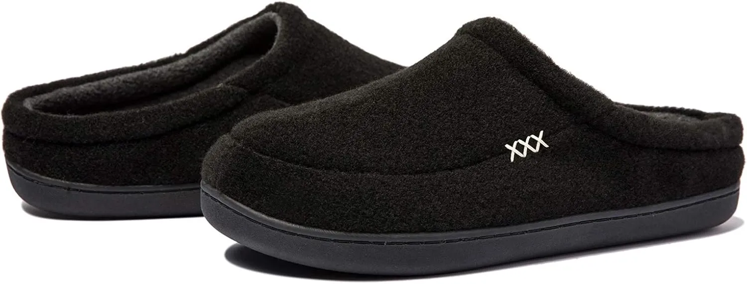 NewDenBer Men's Cozy Memory Foam Slippers Soft Slip on Indoor Outdoor Clog House Shoes