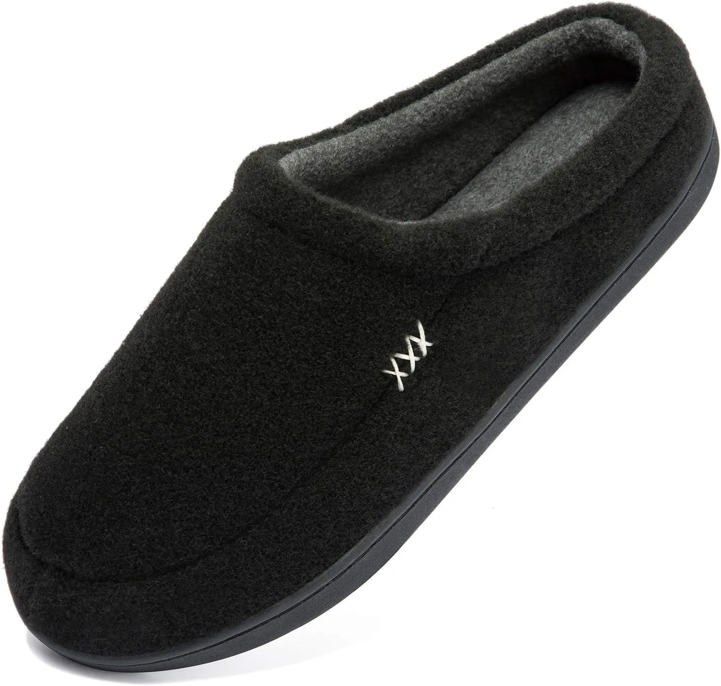 NewDenBer Men's Cozy Memory Foam Slippers Soft Slip on Indoor Outdoor Clog House Shoes