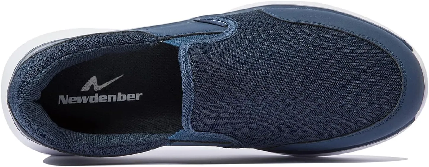 NewDenBer Sport Men's Casual Lightweight Slip-On Walking Shoe Sneakers