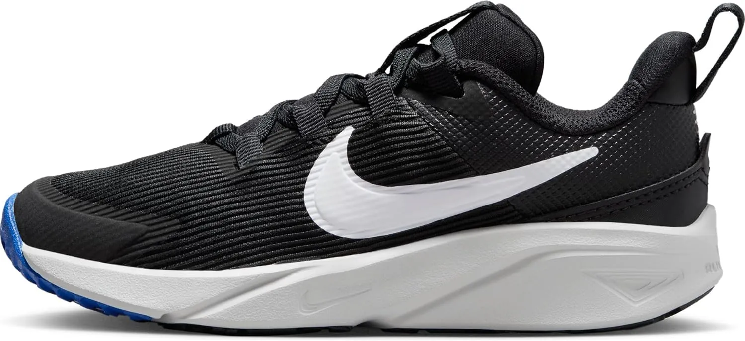 Nike Star Runner 4 Little Kids' Shoes (DX7614-006, Black/Astronomy Blue/Photon Dust/White) Size 12.5