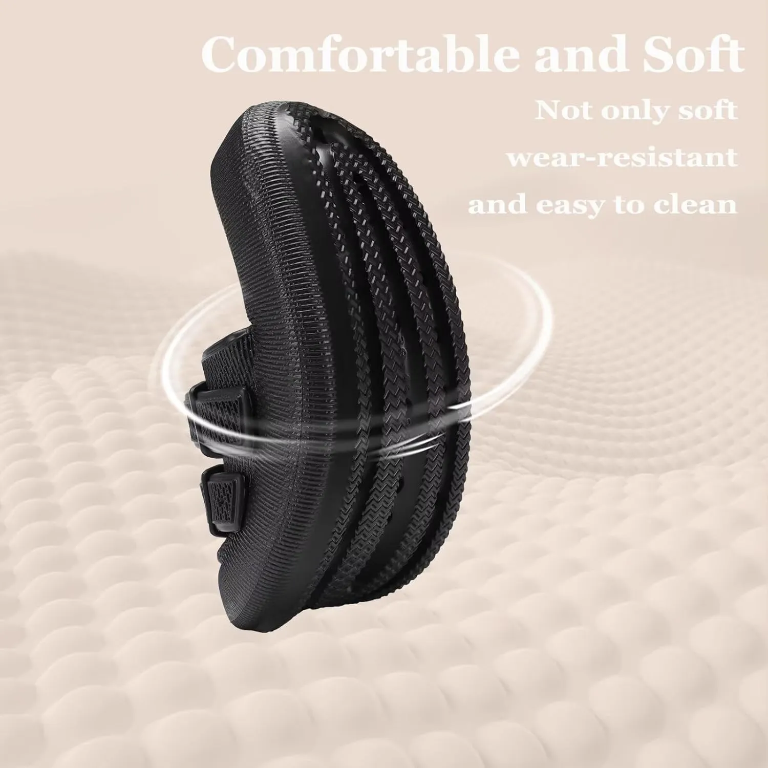 NineCiFun Women's Slide Sandals for Comfortable Soft Cloud Slides - Adjustable Non-Slip Flat Sandals for Women and Men - Slip On Slippers Pillow Slippers