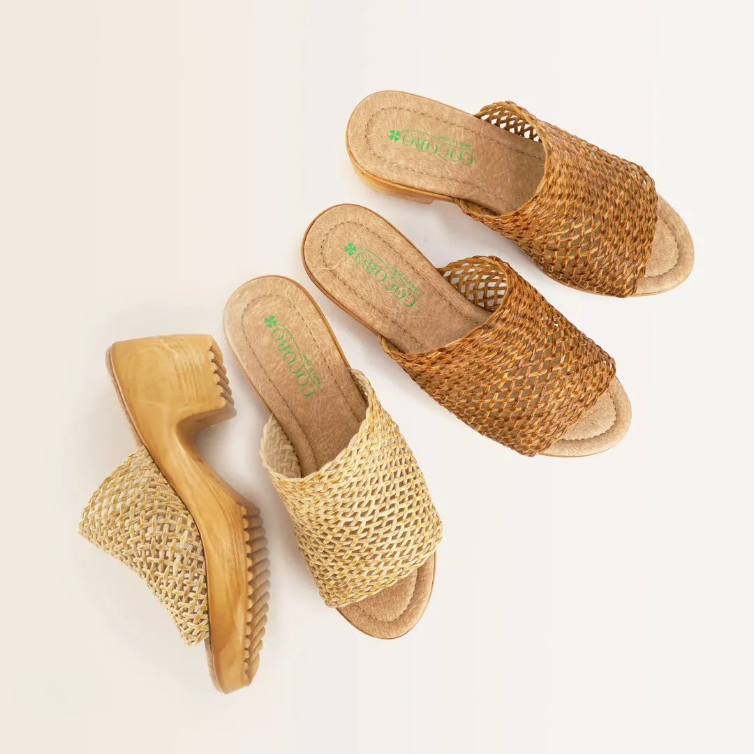 No.1839 Mesh Cover Slip-On Sandal
