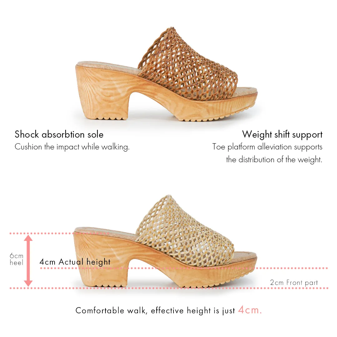 No.1839 Mesh Cover Slip-On Sandal