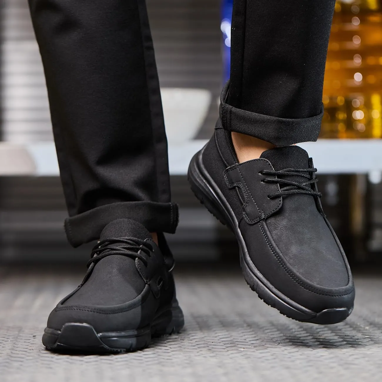 Non Slip Work Shoes for Men Women Waterproof Kitchen Chef Slip Resistant Shoes Casual Lightweight Slip on Walking Sneakers