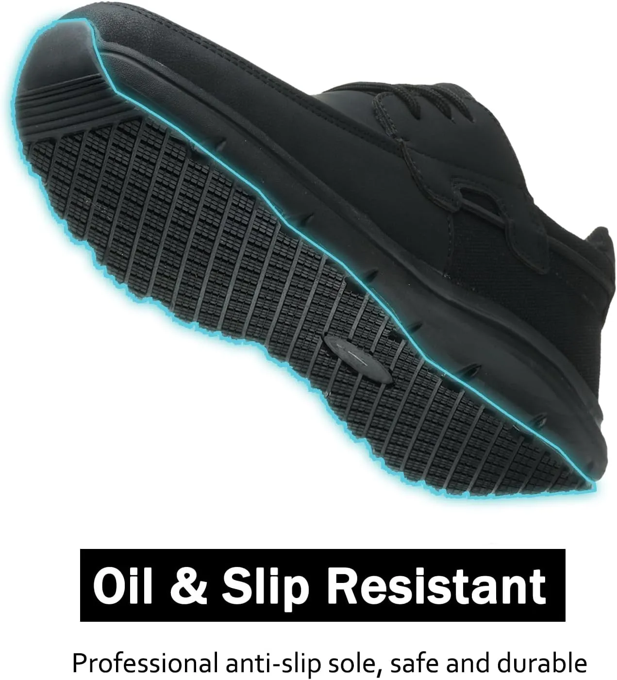 Non Slip Work Shoes for Men Women Waterproof Kitchen Chef Slip Resistant Shoes Casual Lightweight Slip on Walking Sneakers