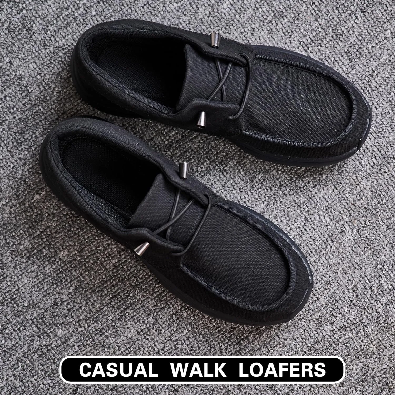 Non Slip Work Shoes for Men Women丨Waterproof Slip On Walking Loafers
