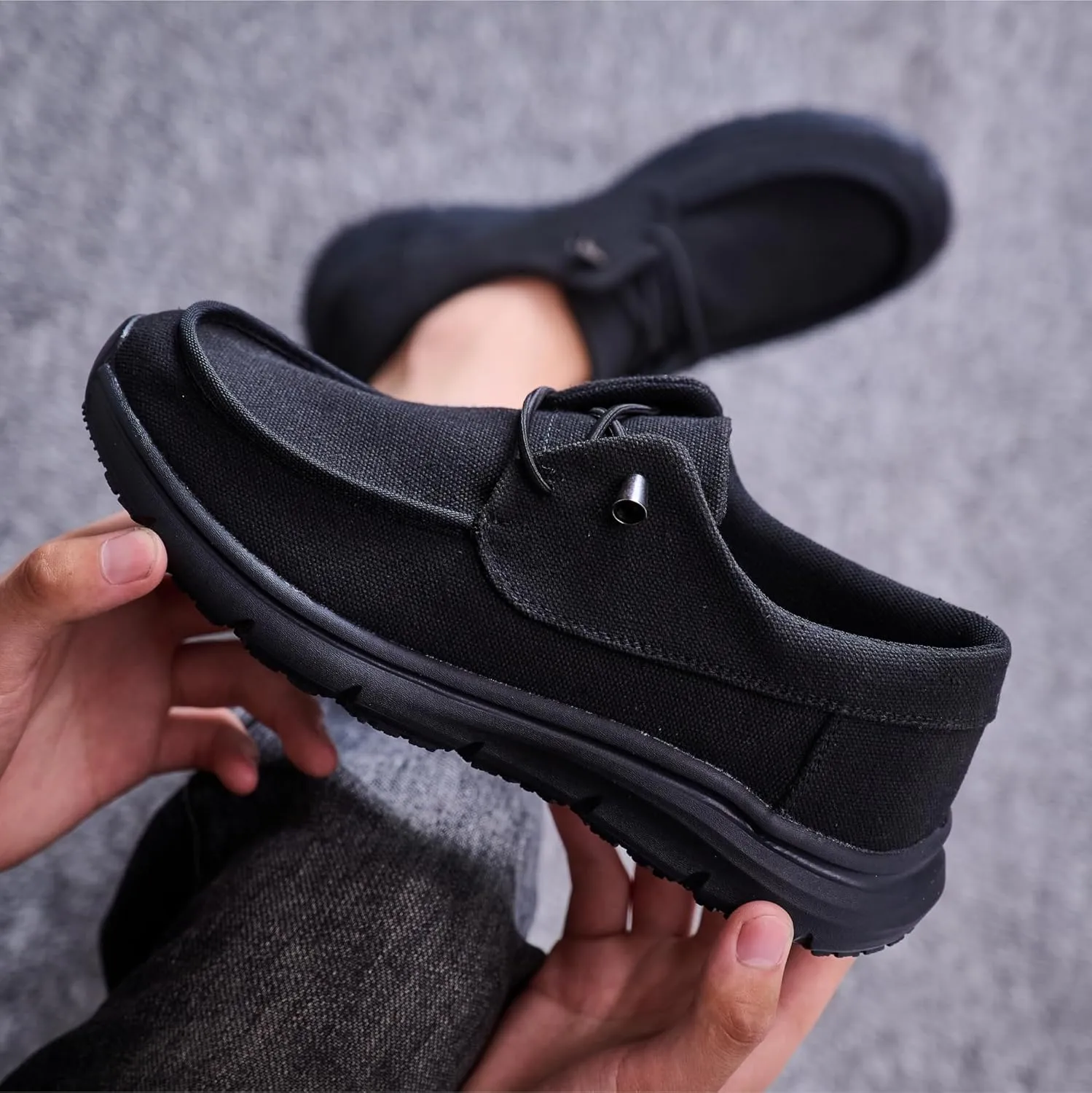 Non Slip Work Shoes for Men Women丨Waterproof Slip On Walking Loafers