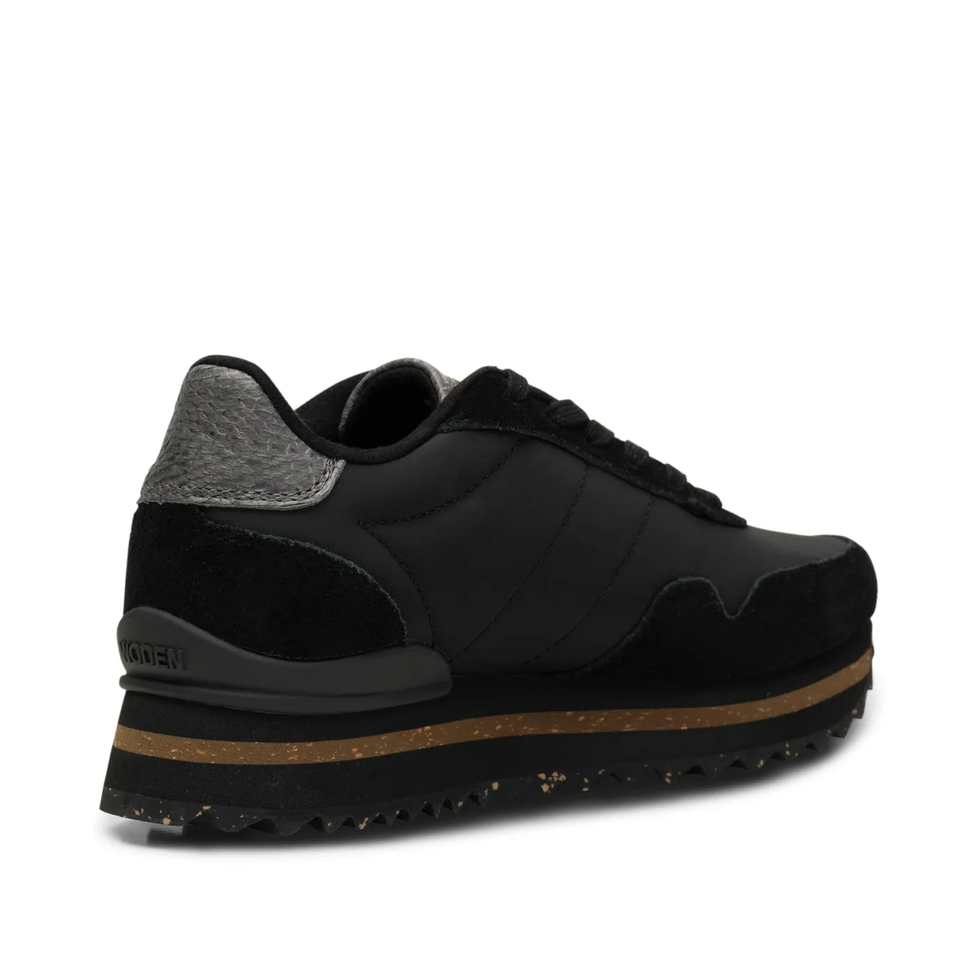 Nora III Leather Plateau - Black