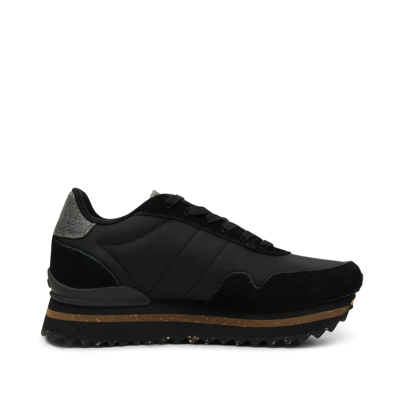 Nora III Leather Plateau - Black