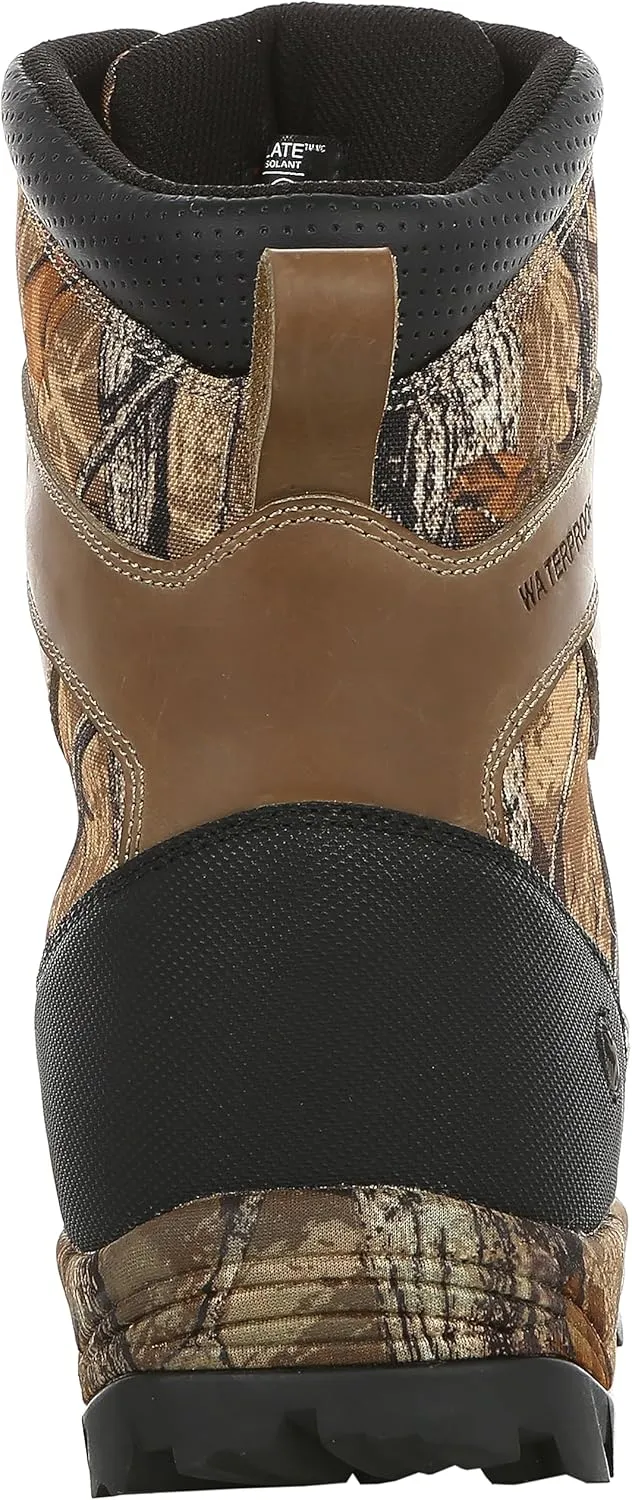 Northside Men's Renegade 800 Thinsulate Insulated Mid-Calf Lace-Up Waterproof Leather with Daybreak Camo Insert Hunting Boot