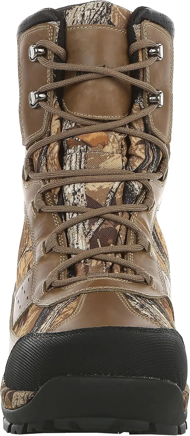 Northside Men's Renegade 800 Thinsulate Insulated Mid-Calf Lace-Up Waterproof Leather with Daybreak Camo Insert Hunting Boot