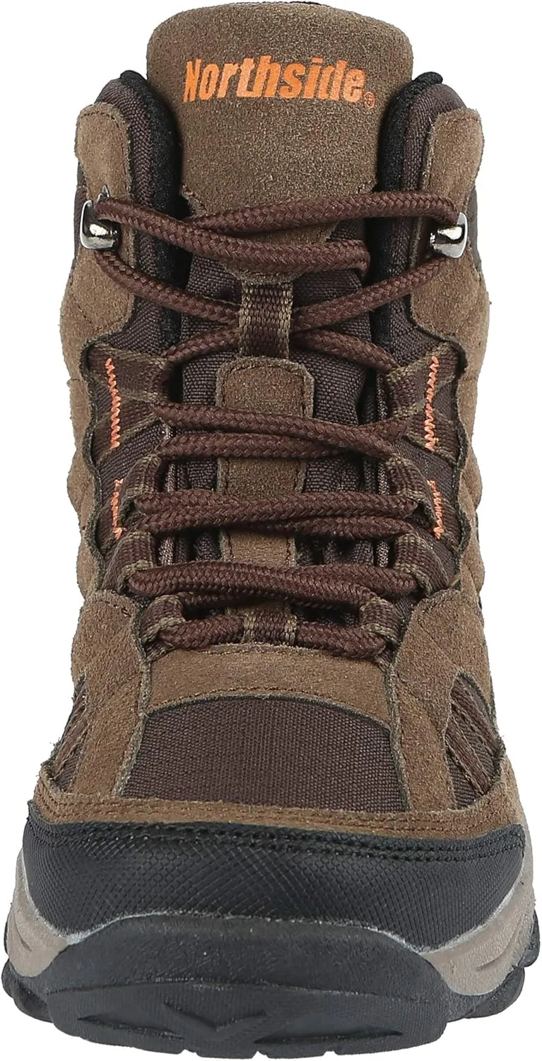 Northside Unisex-Child Rampart Mid Hiking Boots - Lightweight Performance | Suede/Ripstop Nylon Moisture-Wicking Quick Lace-Up Durable TPR Outsole | Kids Hiking Adventure Essential