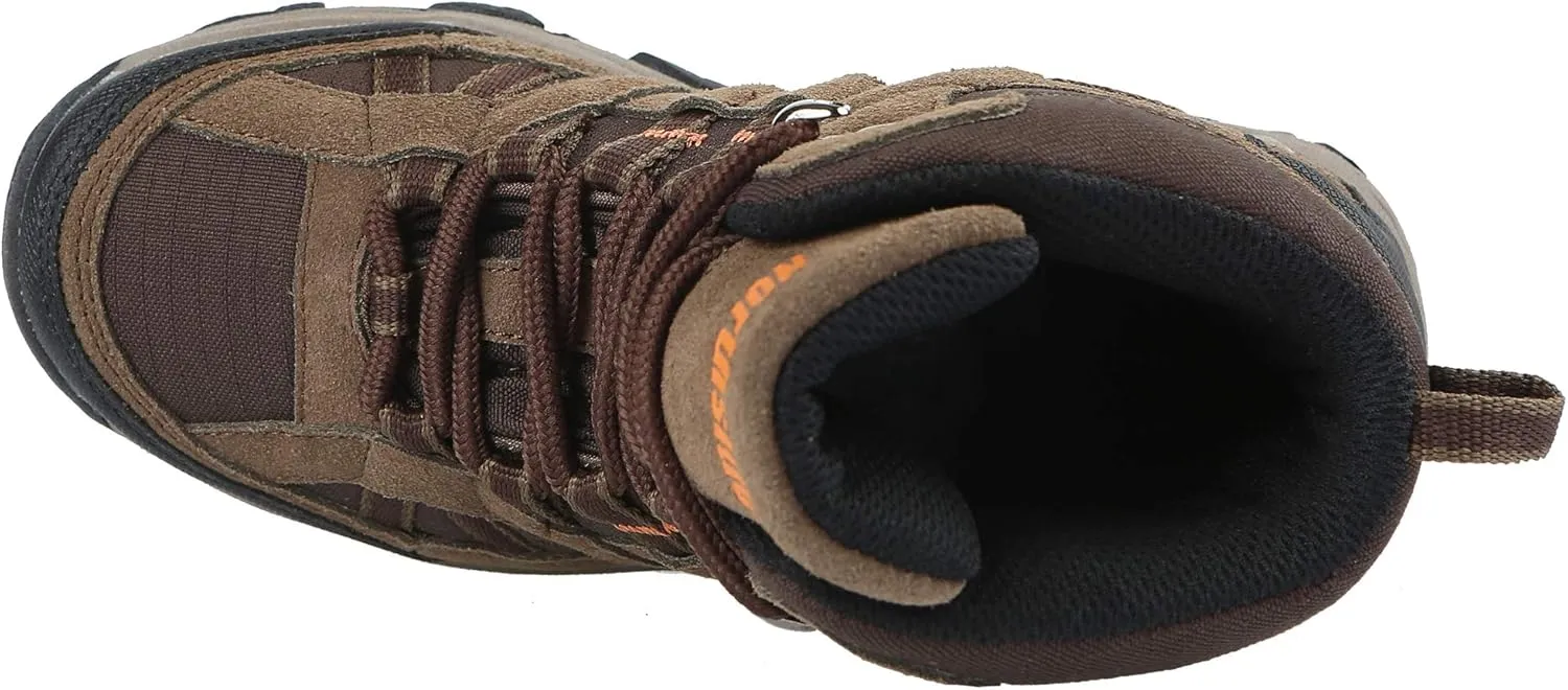 Northside Unisex-Child Rampart Mid Hiking Boots - Lightweight Performance | Suede/Ripstop Nylon Moisture-Wicking Quick Lace-Up Durable TPR Outsole | Kids Hiking Adventure Essential