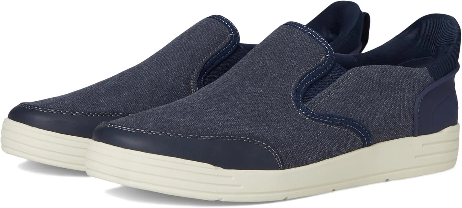 Nunn Bush Men's Kore City Walk Canvas Ez Moc Toe Slip-on Sneakers Easy Off Loafer