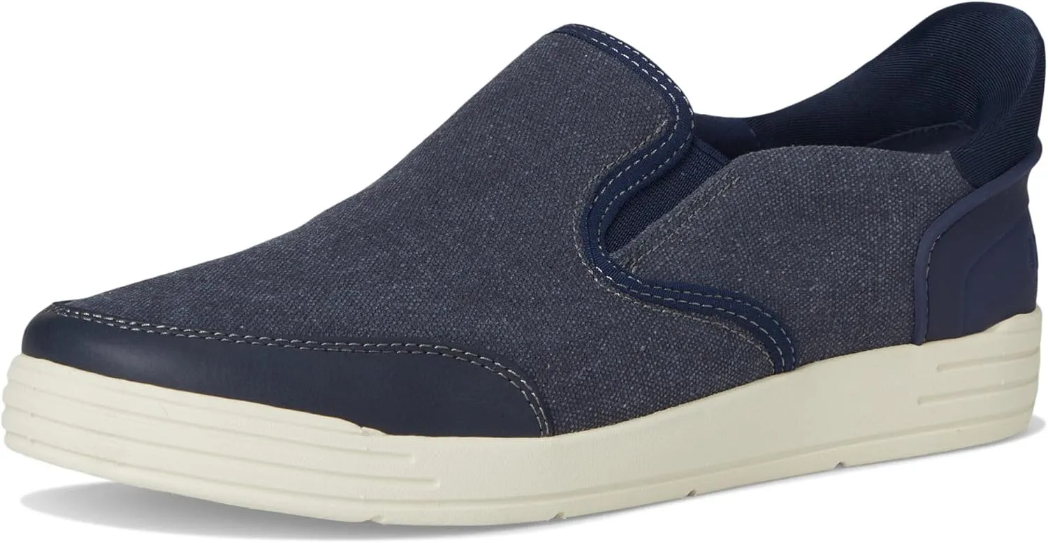 Nunn Bush Men's Kore City Walk Canvas Ez Moc Toe Slip-on Sneakers Easy Off Loafer