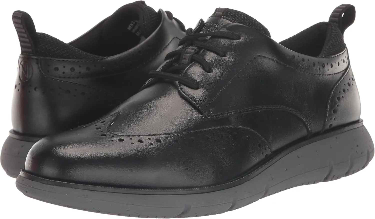 Nunn Bush Men's Stance Wingtip Oxford Brogue Detail Lightweight Comfortable Lace Up